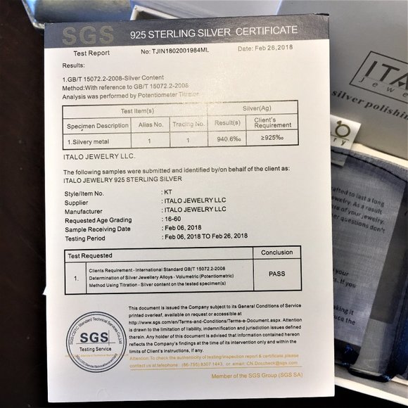 ITALO 925 SILVER Royal Classic Pave Ring 💍 7.25 - Picture 9 of 14